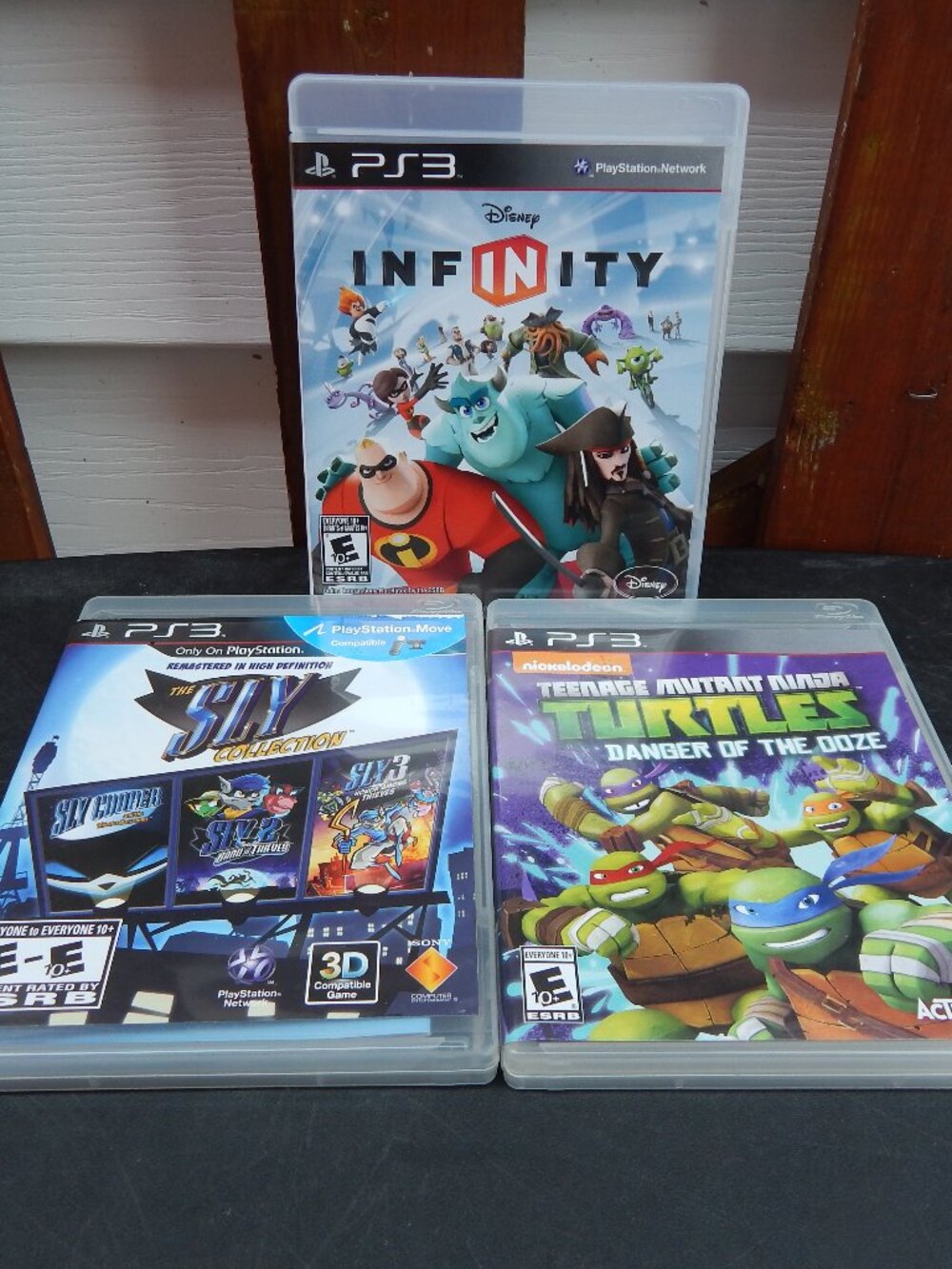 Playstation 3 PS3 Lot of Video Games Sly Collection TMNT Disney Infinity
